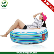 Stripe impressão redondo beanbag sofá cadeira saco de feijão